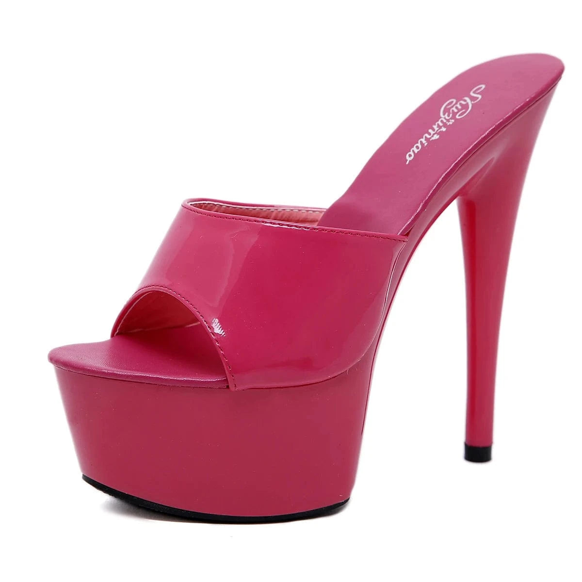 43 / ROSE Hot Selling Shoes Women Heels Sandals Designer 15 cm high heels Women Platform Shoes Slipper Sexy Summer Heeled Sandals