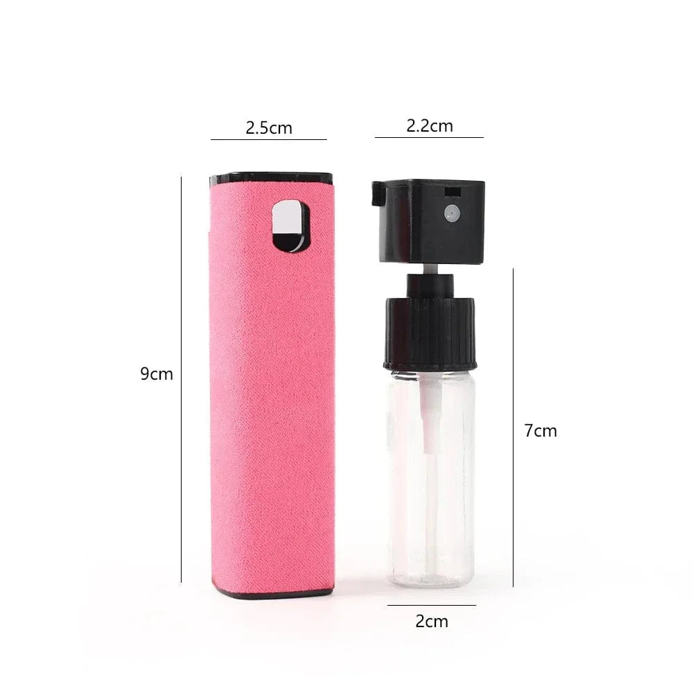 4in1 Microfiber Screen Cleaner Spray Bottle for Mobile Phone Ipad Computer Microfiber Polish Cloth Wipe Cleaning Glasses Wipes