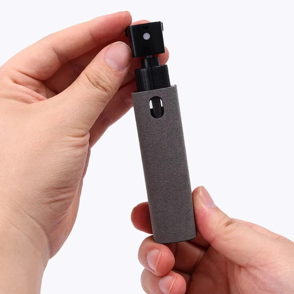 4in1 Microfiber Screen Cleaner Spray Bottle for Mobile Phone Ipad Computer Microfiber Polish Cloth Wipe Cleaning Glasses Wipes