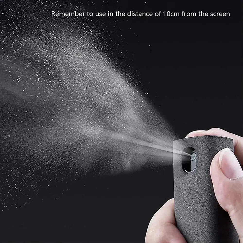 4in1 Microfiber Screen Cleaner Spray Bottle for Mobile Phone Ipad Computer Microfiber Polish Cloth Wipe Cleaning Glasses Wipes
