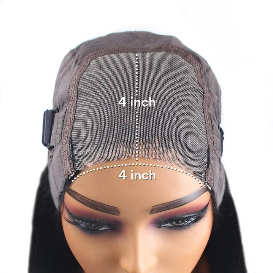 4x4 Glueless Wig / 200% / United States|18inches Glueless Wig Deep Wave Human Hair Wigs Ready To Wear Pre-Cut Lace Wear And Go Glueless Wigs Lace Front Human Hair Wig For Women