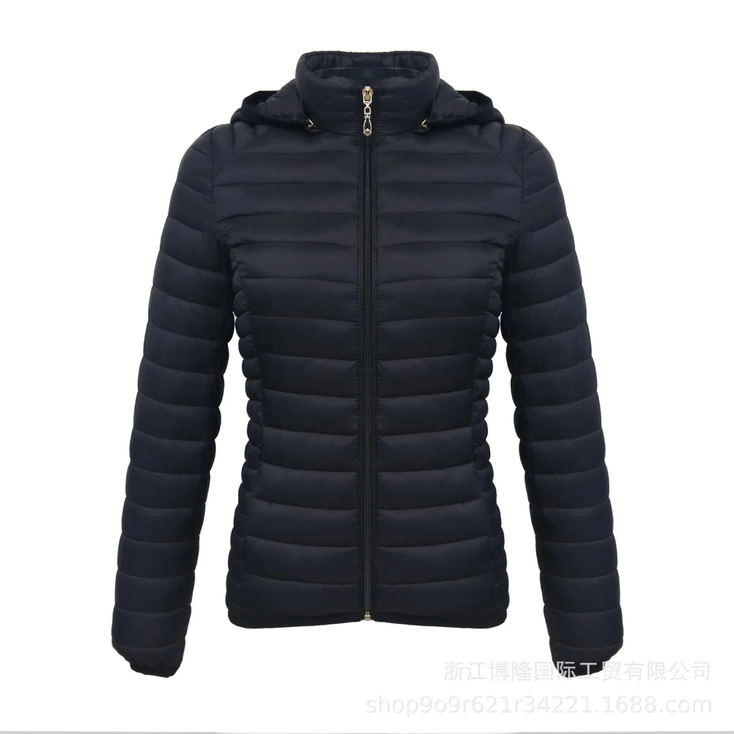 5 XL / Black Winter Printed Coat with Hooded Woman Waterproof Warm Softshell puffer Jacket Sportswear Woven Polyester Lining Soft 2025