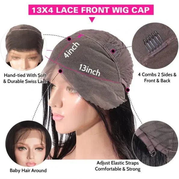 5x5 13x4 13x6 HD Lace Wig Kinky Straight Lace Front Human Hair Wigs Yaki Brazilian Wear And Go Pre Cut Glueless Wig Human Hair