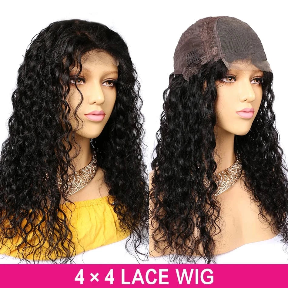 5X5 lace wig / 14 Inches Cheap Wholesale 5X5 Hd Lace Closure Wigs Brazilian Human Hair Kinky Curly Transparent Lace Front Wigs Human Hair For Black Women