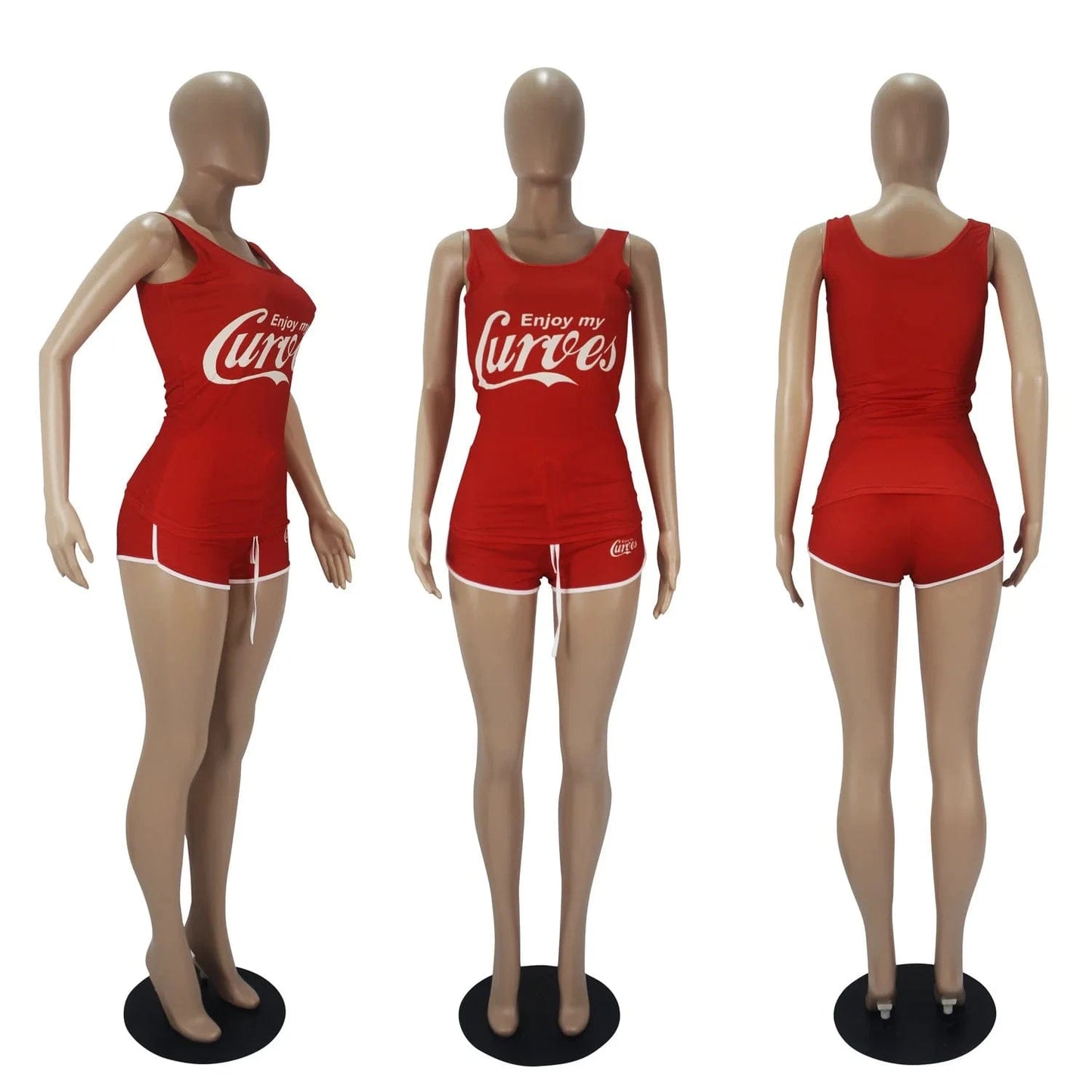 5XL Wholesale Women's Shorts Sets Tank Top Shorts Summer Clothes For Women Sports Fitness Plus Size Two Piece Suit Tracksuits
