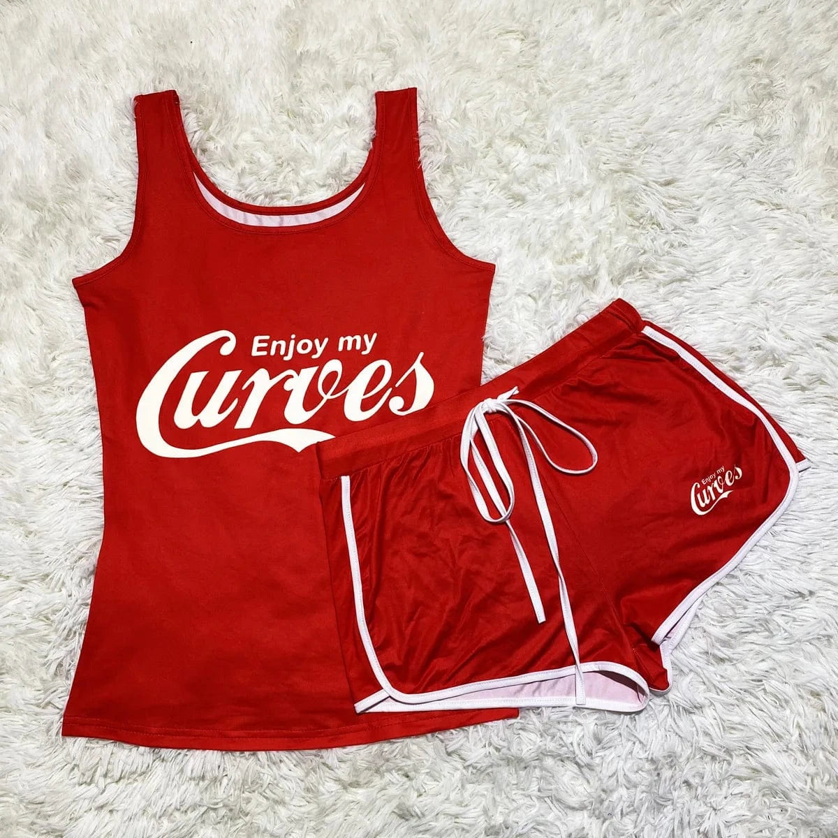 5XL Wholesale Women's Shorts Sets Tank Top Shorts Summer Clothes For Women Sports Fitness Plus Size Two Piece Suit Tracksuits
