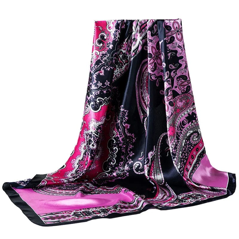 6 Spring and summer thin ethnic lady scarf fashion cashew pattern 90cm large square scarf Malay scarf