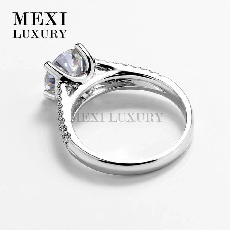 6 / White gold 14k/18k white/yellow Gold engagement wedding moissanite ring in loose gemstone