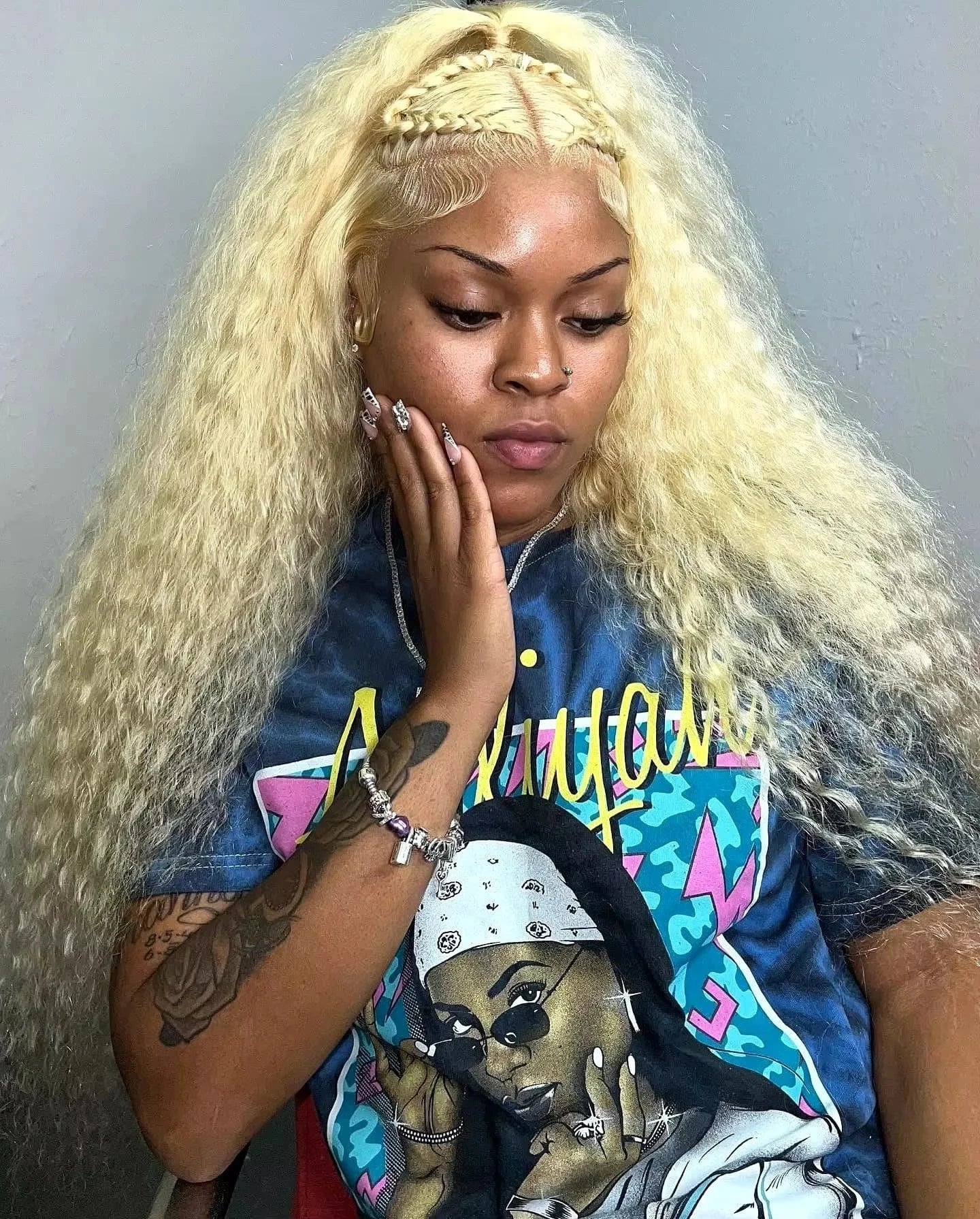 613 Blonde HD Lace Frontal Wig 13x4 13×6 Deep Wave Lace Front Human Hair Wig Colored Curly Wigs Water Wave Wigs For Women 