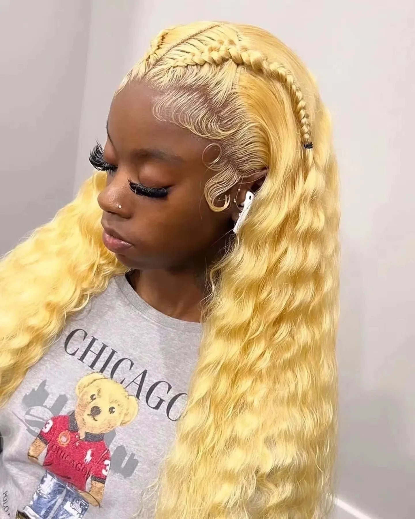 613 Blonde HD Lace Frontal Wig 13x4 13×6 Deep Wave Lace Front Human Hair Wig Colored Curly Wigs Water Wave Wigs For Women 