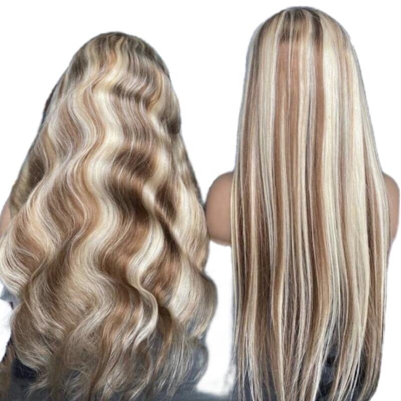 #613 blonde lace wigs brazilian human hair full lace wigs with baby hair #613 blonde transparent 360 full lace wigs