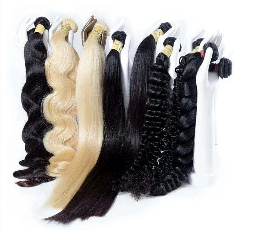 613 bundle / 30 Inches human lady virgin hair bundles 613 blonde lace frontal wig vendor for Indian raw Brazilian human hair