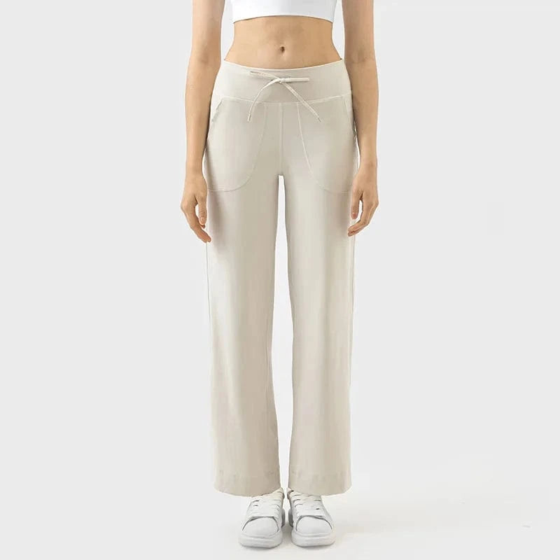 8 / White Xsunwing Custom Solid Women's Clothing Sweat Pants Autumn Sports Gym Tights Jogger activewear outdoor Pants With Pockets WDQ336