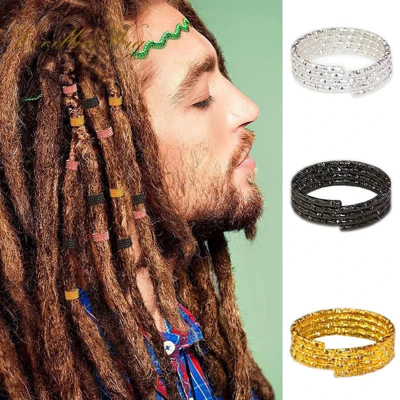 80pcs MIX Styles Wholesale 80pcs/lot Hair Extension Tool Dreadlocks cuff hair clip Women beads hair rings for braids