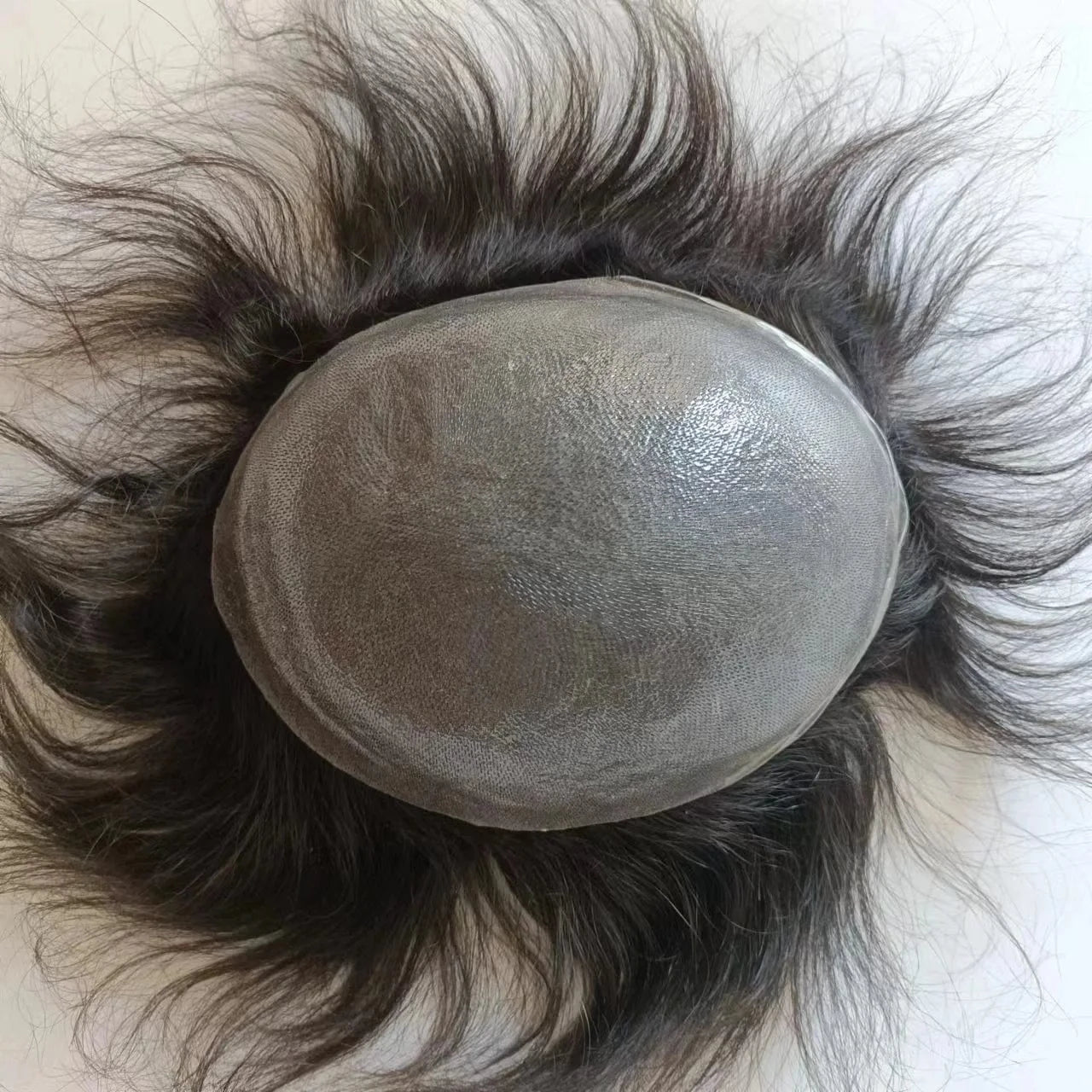 8X10 / 1B / 6inches Individual hair vendor ultra thin skin toupees in 1b color 100% real human hair replacements
