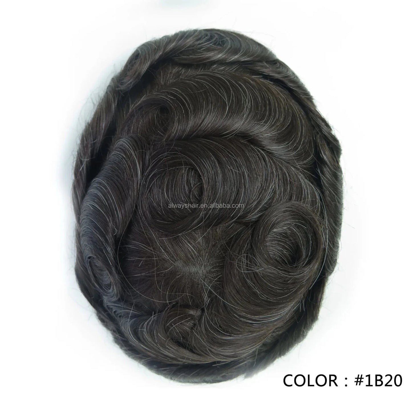 8X10 / 1B20 / 6inches Indian Human Hair Male Wig 6 inches Australia Erkek Peruk