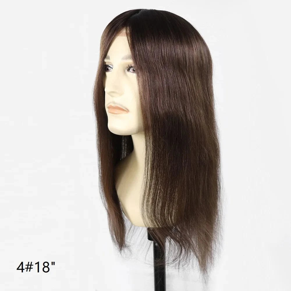 8X10 / 4#18 inches / Choose 1B60 Grey 12 Inches Man Hair Unit Hollywood Base Cap Mens Wig 8x10 Hair Extensions Toupee For Men