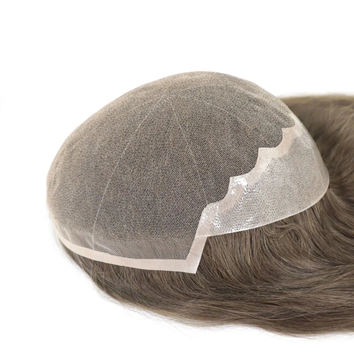 8X10 / 7#14 inches / Choose 1B60 Grey 12 Inches Man Hair Unit Hollywood Base Cap Mens Wig 8x10 Hair Extensions Toupee For Men