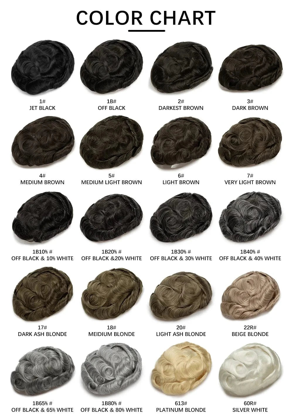 8X10 / Contact sellers for other colors / 6inch Lace Toupee With Knotted PU Skin Nature Looking Hollywood 100% Human Hair Wig For Men