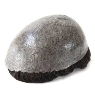 8X10 / I skin / 6inches Super Skin Injection V-looped Toupee Human Hair Toupee Men Wig Indian Skin PU 0.03 0.04 0.06 0.10 0.12mm male wig Toupee