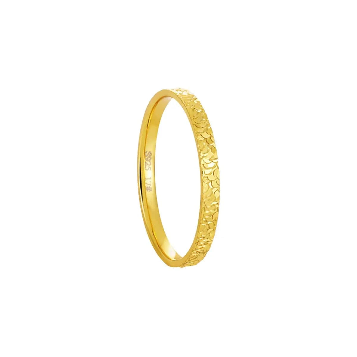 9 / JA899 /2mm gold Fashion jewelry 925 silver rings for women 18K gold plated 925 sterling silver fragmented sparkling ring jewelry wholesale