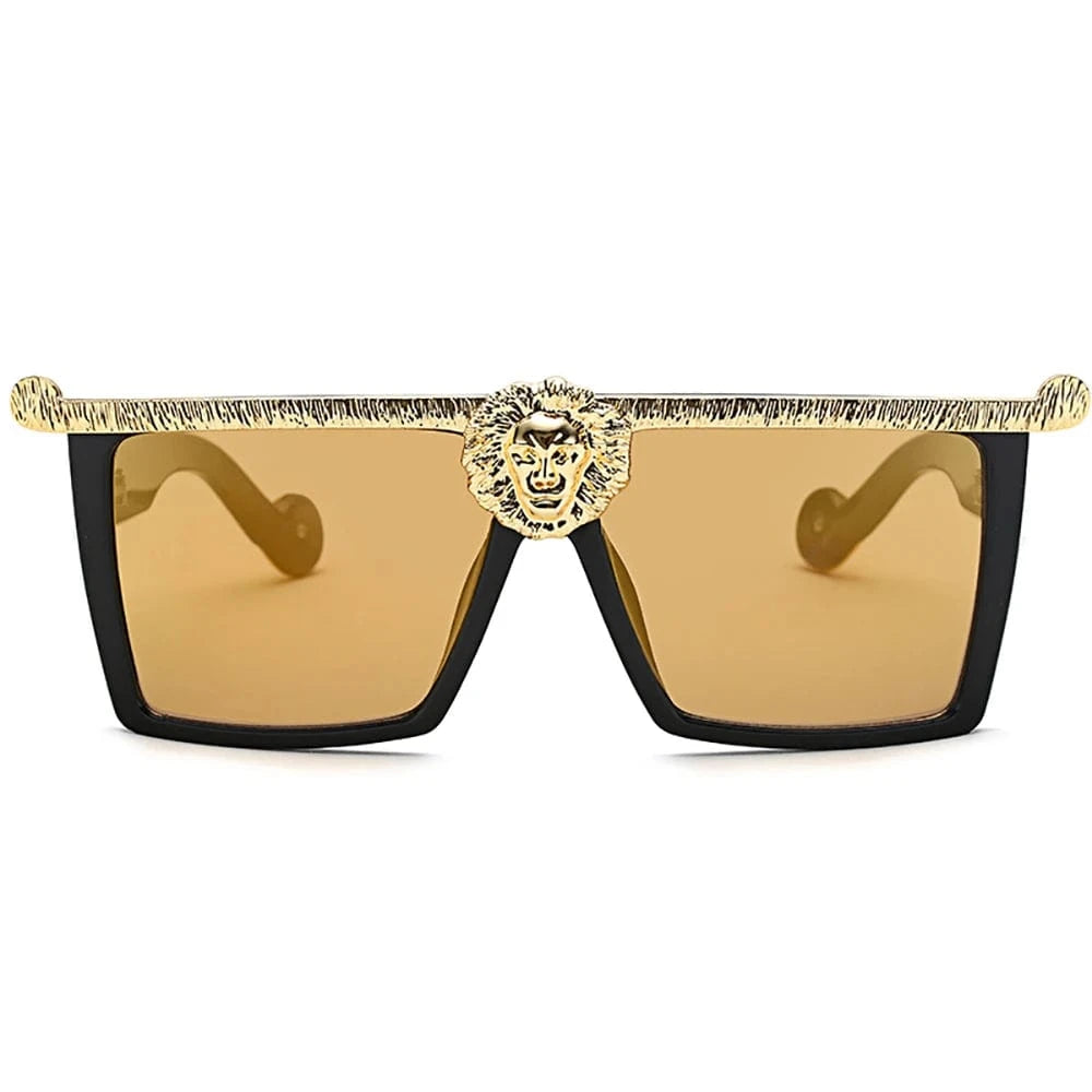 96876 Unique Sunglasses Ladies Men Women Lion Head Celebrity Sunglasses Unisex Vintage Fashionable UV400 Sun Glasses