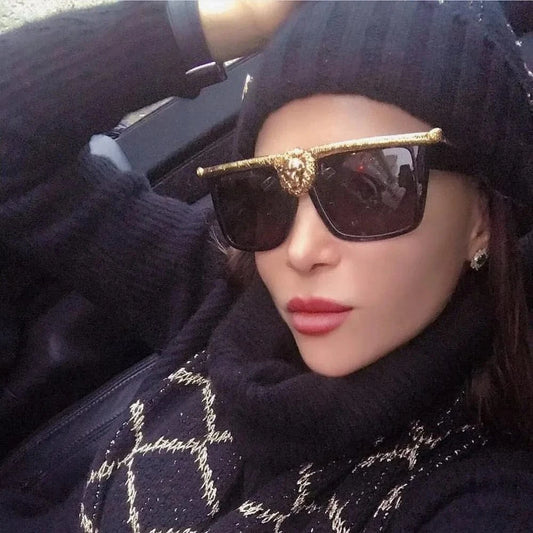 96876 Unique Sunglasses Ladies Men Women Lion Head Celebrity Sunglasses Unisex Vintage Fashionable UV400 Sun Glasses