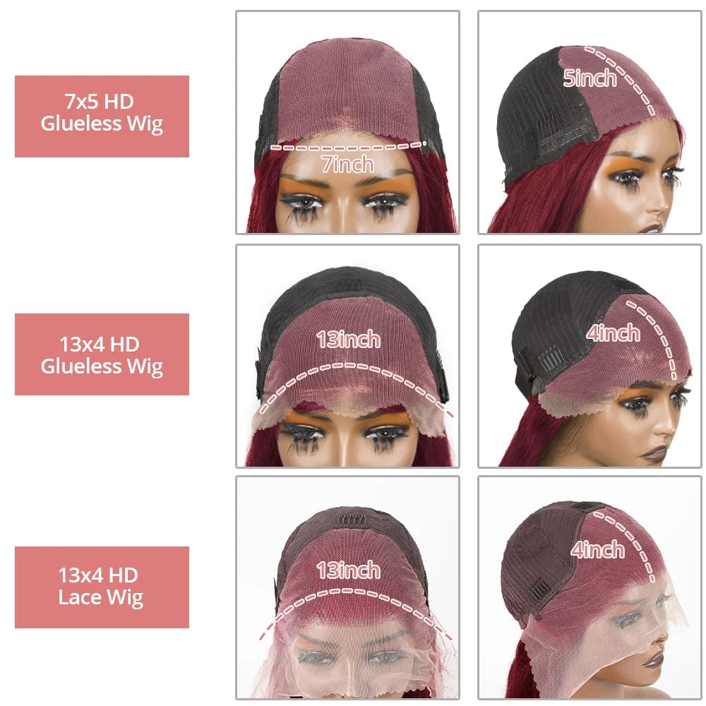 99J Burgundy Body Wave Lace Front Wig Red Colored Hd Lace Frontal Brazilian Human Hair Wigs For Woman