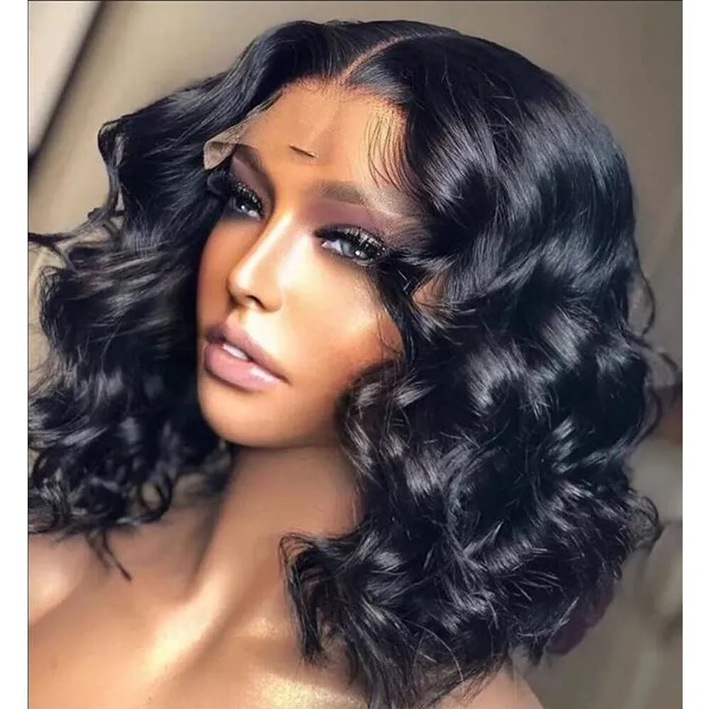 Glueless Body Wave Remy Human Hair Bob Wig for Women