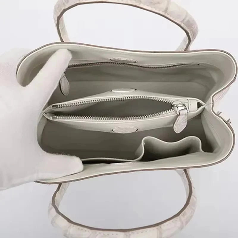 New Crocodile Leather Genuine Leather Women's Bag Luxury Handbag Tote Bag High Quality Fashion Women's Bag