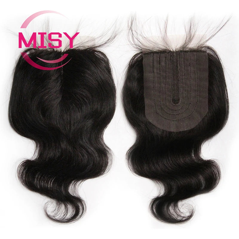 Short Curly Human Hair Bundles With Closure Brazilian Natural Hair Bundles With Closure 4x1 T Part Closure Non-Remy Human Hair
