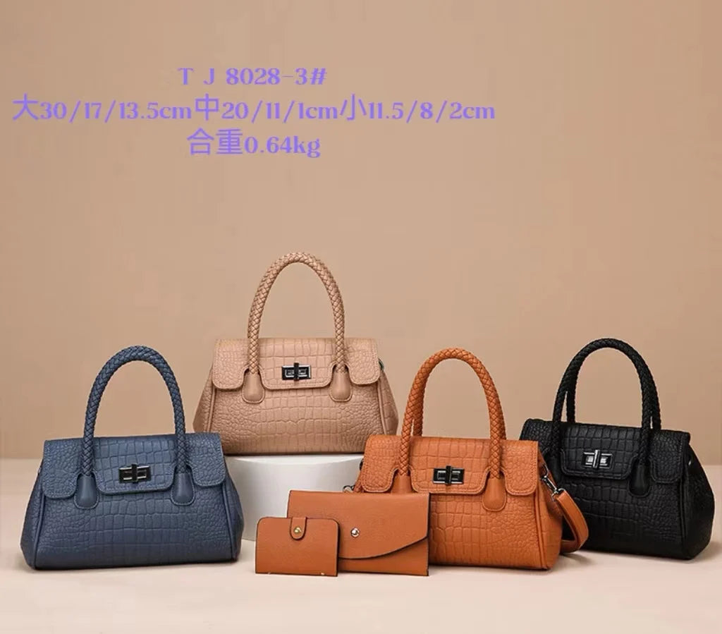 2025 Women's Fashion Handbag Durable Zipper Closure Convenient Polyester Material Versatile Stylish Two Handles for Outfitting