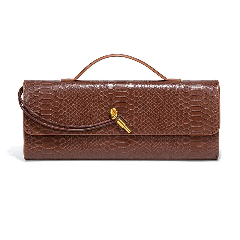 2025 Women's New Waterproof Evening Shoulder Bag with Lock Strap and Two Handles/Closures for Beach Use and Christmas Fashion