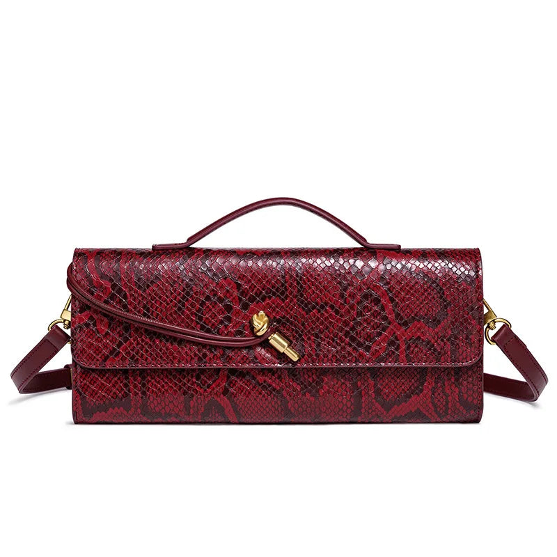 2025 Women's New Waterproof Evening Shoulder Bag with Lock Strap and Two Handles/Closures for Beach Use and Christmas Fashion