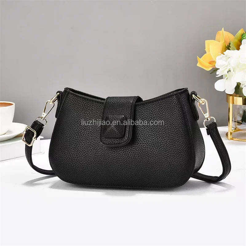 2025 Spring Single Shoulder New Women's Trendy Fashion Minimalist Trendy Slanted Underarm Shoulder Bag