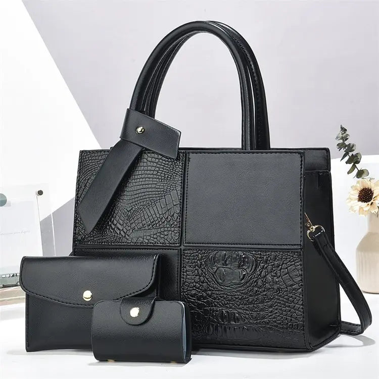 2025 Bag for Women Three Pieces Set Fashion Ladies Handbag Shoulder Large Capacity Bag for Business Versatile Casual Handbag
