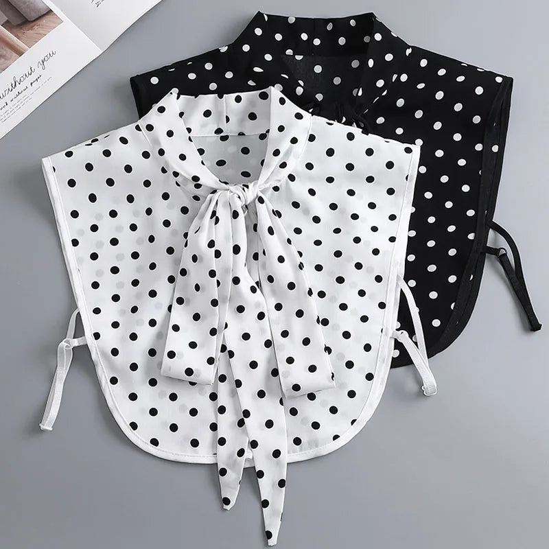 White Fake Collar Shirt Women Shawl Detachable Shirt Collar Lace False Collar Lapel Blouse Women Clothes Accessories Faux Col