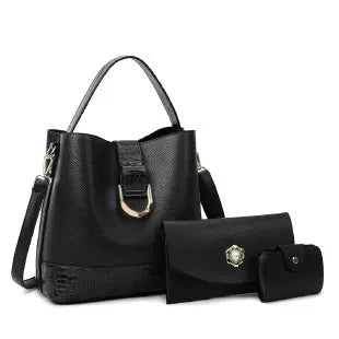 2024 New Fashion Four Piece Set Mother Bag Hand Held Water Bucket Bag Multi Piece Set Bag for Woman