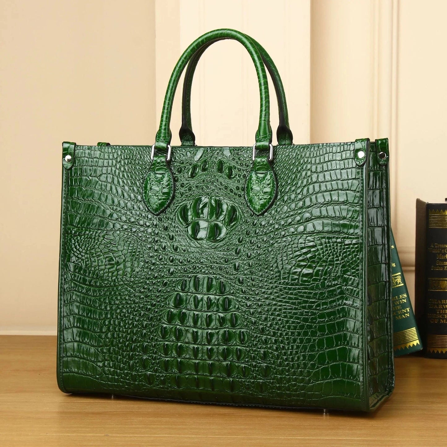 Luxury Handbag Real Cowhide Crocodile Pattern Fashion Handbag Women's Leather Women Bags Designer Handbags Quality Women's Bag