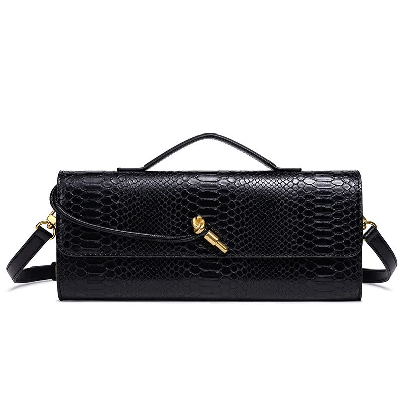 2025 Women's New Waterproof Evening Shoulder Bag with Lock Strap and Two Handles/Closures for Beach Use and Christmas Fashion