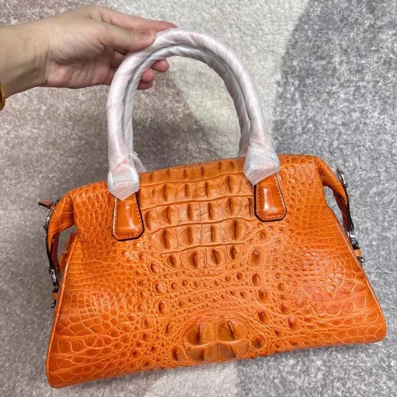 Exotic Genuine Alligator Skin Women's Pillow Purse Authentic Real True Crocodile Leather Lady Handbag Female Cross Shoulder Bag