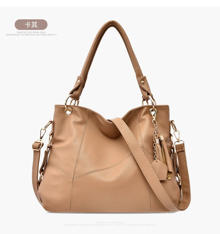 2025 High Quality Girls' Casual Tote 2- Piece Bag Color-Matching Design Large Capacity Rich Colors Sacs Main