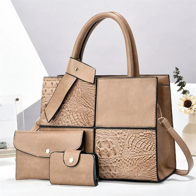 2025 Bag for Women Three Pieces Set Fashion Ladies Handbag Shoulder Large Capacity Bag for Business Versatile Casual Handbag