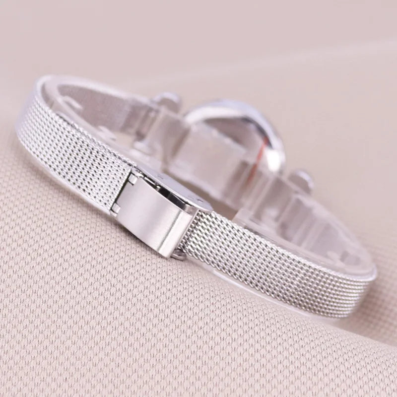 Small Julius Lady Women's Watch Retro Clock Japan Quartz Fashion Hour Dress Stainless Steel Bracelet Girl's Birthday Gift No Box