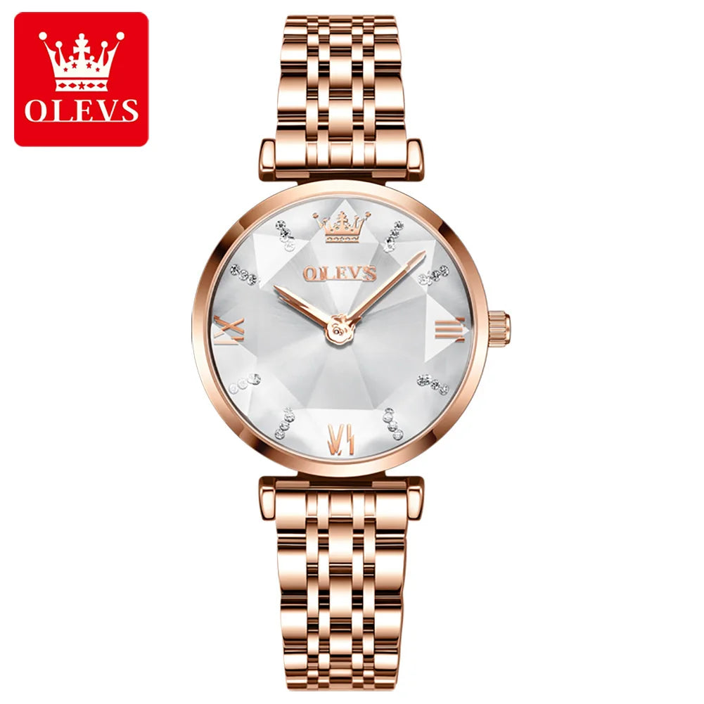 OLEVS 6642 Luxury Quartz Watch for Women Ladies New Wristband Fashion Wrist Watch 2025 Hot Sell Fashion Women Watches