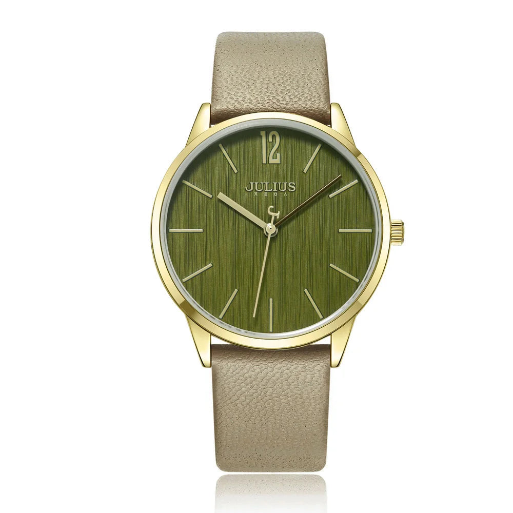 Julius Lady Women's Watch Japan Quartz Elegant Classic Fashion Simple Hours Bracelet Real Leather Girl Birthday Gift No Box