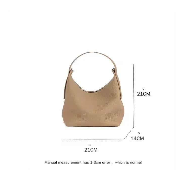 2025 New High-end Vintage Lichee Pattern Genuine Leather Messenger Bag for Women High Quality Casual Women's Handbags