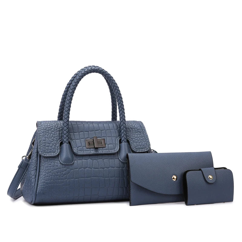 2025 Women's Fashion Handbag Durable Zipper Closure Convenient Polyester Material Versatile Stylish Two Handles for Outfitting
