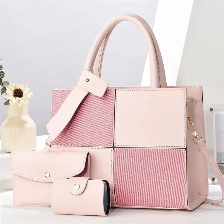 New Three Piece Set High Capacity Women's Bags Fashion Daily Use Casual with Zipper Handbag