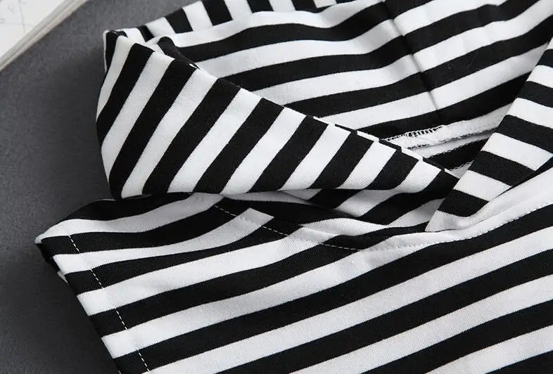 Hooded Detachable Women Shirt Fake Collar Stripe False Collars Woman Warm Half Shirt Women Black White Clothes Shirt Accessories